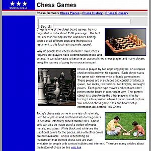 Chess Games - Chess Game Boards and Chessmen