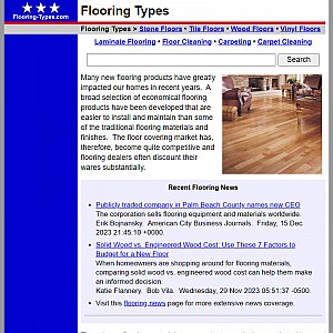 Flooring Types - Flooring Materials