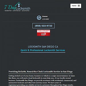 Locksmith San Diego | 7 Day Locksmith | Emergency Services