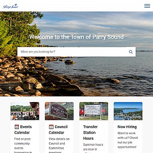 Welcome to the Town of Parry Sound