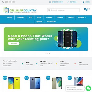 Cheap cell phones at Cellular Country - the world of used cellphones.