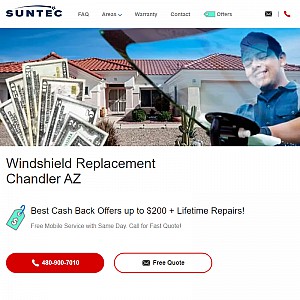 SunTec Windshield Replacement in Chandler