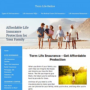 Term life online term life quote affordable term life insurance quotes