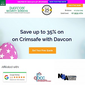 Davcon Security Screens