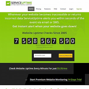 Service Uptime - Free Web Site Monitoring Service