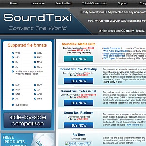 SoundTaxi - Convert your DRM protected music files