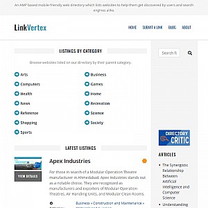 LinkVertex - SEO Friendly Free Human Edited Directory