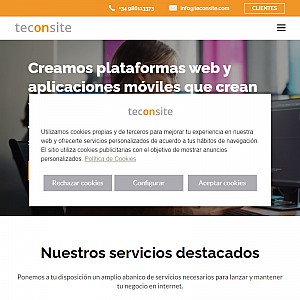 Diseño De Páginas Web Galicia. Teconsite