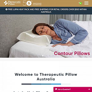 Therapeutic Pillow Contour Pillows, Back Supports & Memory foam - Australia
