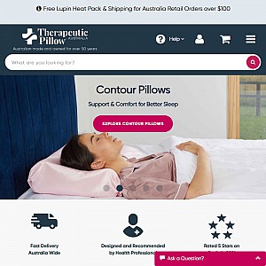 Therapeutic Pillow Contour Pillows, Back Supports & Memory foam - Australia