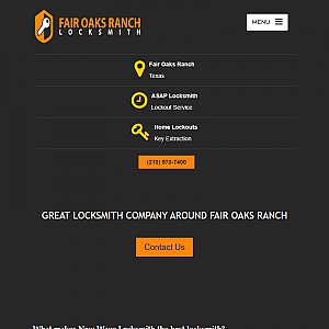 Fair Oaks Ranch TX Locksmith