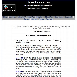 ohio automation coal mine planning, ventilation and water simulation software