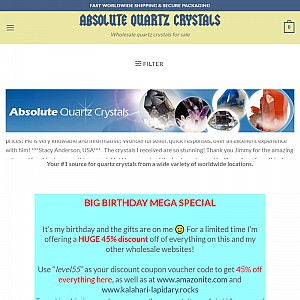 Crystals. Quartz crystals of all configurations and varieties