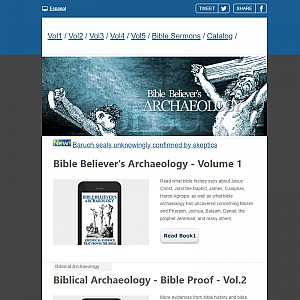 Bible Believers Archaeology - A Bible History Web Book