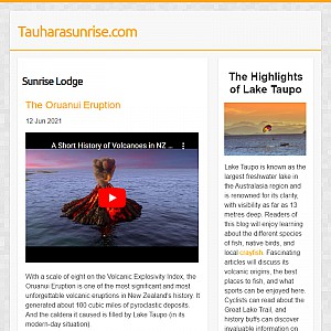 Tauhara Sunrise Lodge New Zealand