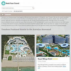 Hotels in Turkey - Antalya Kemer Belek and Side.