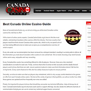 Canada Online Casino Games - Real Money Canadian Online Casinos Guide