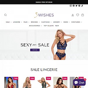 3 Wishes Lingerie, Sexy Costumes And More...