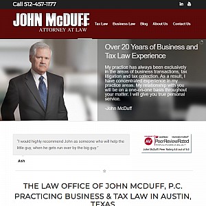 John McDuff, Attorney at Law | Austin, Texas