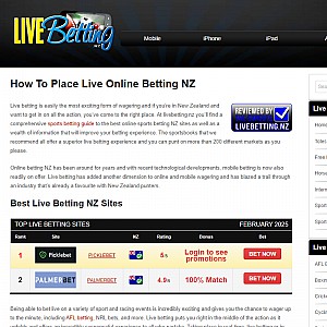 Live Betting Online NZ