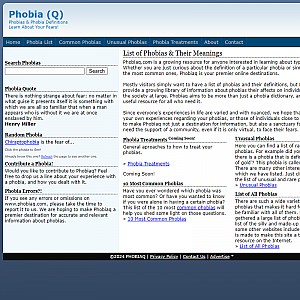 Phobiaq - Phobia Information