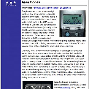 Area Codes - Area Code Directory
