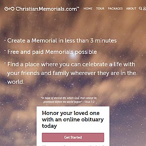 Create Online Memorial Websites, Obituaries, Family Tree - Christian Memorials
