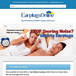 Buy your ear plugs - earplugs online South Africa.