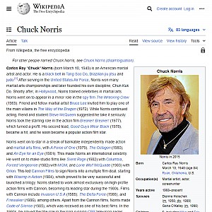 Chuck Norris biography, filmography and more