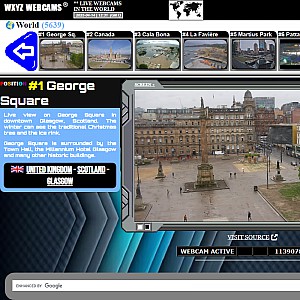 Dashboard of best webcams on Net