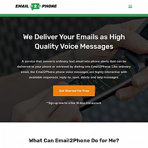 Email to Phone - Interactive Voice-Messaging Service