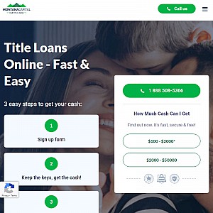 Montana Capital Car Title Loans