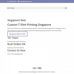 Teeser Apparel T-Shirt Printing Services Singapore