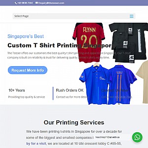 Teeser Apparel T-Shirt Printing Services Singapore