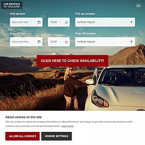 Iceland Car Rentals, rental car options for Iceland, Reykjavik included.