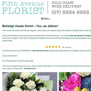 Burleigh Heads florist for flower delivery