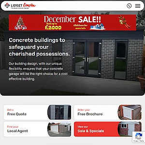 Sectional garages. Lidget Concrete Garages UK