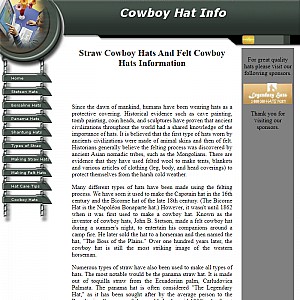 Straw Cowboy Hats & Felt Cowboy Hats Information