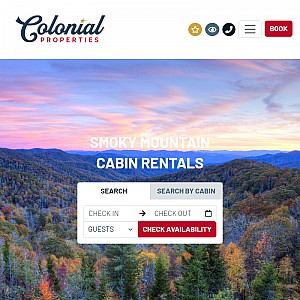 Colonial Properties - The Premier Overnight Rental Company in Gatlinburg, Pigeon Forge, Sevierville