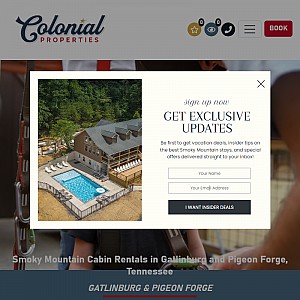 Colonial Properties - The Premier Overnight Rental Company in Gatlinburg, Pigeon Forge, Sevierville