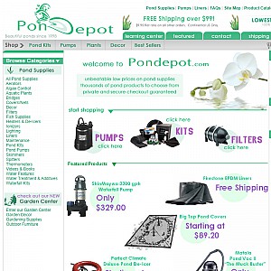Pond Supplies Homepage
