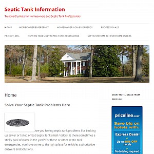 Septic Tank Information - Maintenance, Pumping, Cleaning to Prevent Overflows and Backups