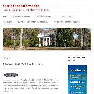 Septic Tank Information - Maintenance, Pumping, Cleaning to Prevent Overflows and Backups