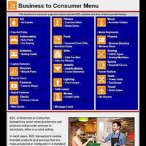 B2C Menu - Consumer Transactions