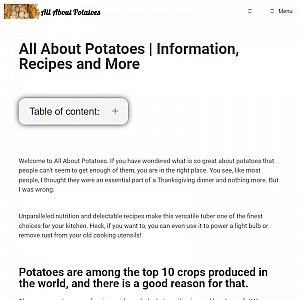 All About Potatoes
