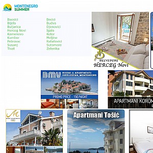 Montenegro Summer Apartments Rooms Accommodation Herceg Novi Budva Becici Rafailovici Kotor Petro