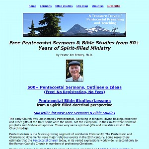 Online Bible Studies and Free Sermons by Pastor Jim Feeney, Ph.D.