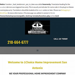 Remodeling Company - 1Choice Home Improvement San Antonio