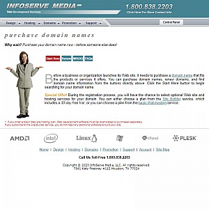 Purchase Domain Names at InfoServe Media