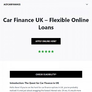 Car Finance and Car Loan - ACF Car Finance